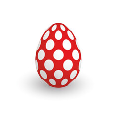 Colorful 3D realistic Easter egg