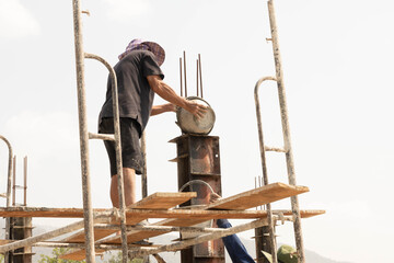 construction worker on a construction site