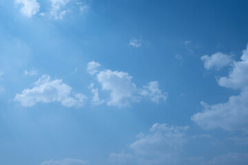 blue sky with clouds