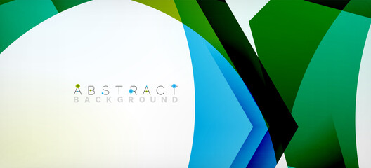 Vector color hexagons geometric abstract background