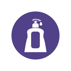 antiseptic icon on a white background, vector illustration