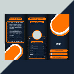 Modern Trifold Brochure Design Template for your Business, Advertising and Services Products.