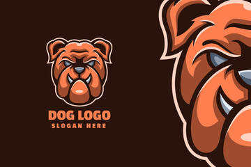 Bulldog Mascot Logo Template