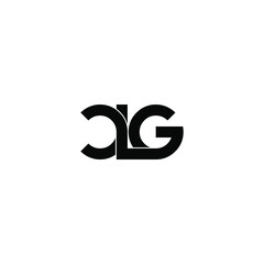 clg letter original monogram logo design