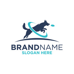 Naklejka premium Dog Logo Design Template Inspiration, Vector Illustration, Modern, Minimalist.