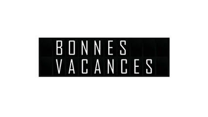 bonnes vacances