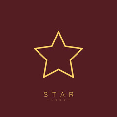 Star logo. Vector illustration in modern style