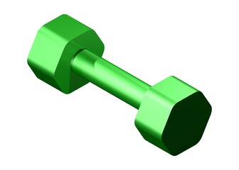 dumbbell isolated on white