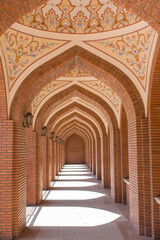 Fototapeta na wymiar Beautiful mosque in Ganja city in Azerbaijan