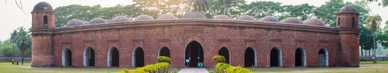 Sixty Dome Mosque in Bagerhat, Bangladesh. Shhat Gombuj Masjid