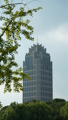 Obraz premium The modern buildings view located in Shanghai of the China