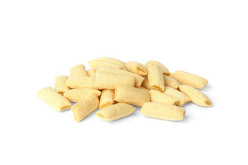 Breakfast dried pads isolated on white background.