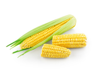 Corn with halves