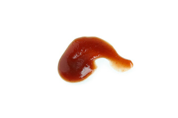 Barbecue sauce spot isolated on white background