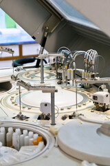 modern robotical machine for centrifuge blood and urine
