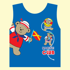 bear family who became sailors cartoon 