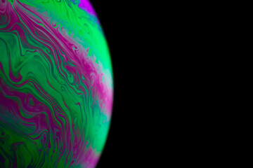 Space nasa. Globe planet earth in galaxy universe with abstract sun on black background. Astronomical scientific concept.