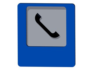 sign on a white background