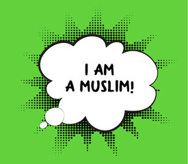 Poster for muslim religion holiday. Vector illustration.