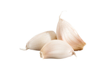 Garlic isolated on white background,clipping path
