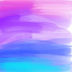 Hand drawn digital strokes of paint. Artistic pink blue purple trendy background. Brush texture effect backdrop.