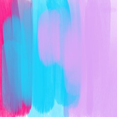 Hand drawn digital strokes of paint. Artistic pink and blue trendy background. Dry brush textured effect backdrop.