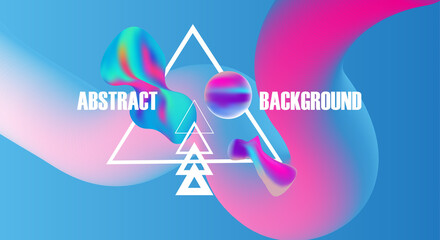 Abstract background with geometric shapes. Use it for web, print poster or iuser nterface design.