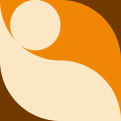 Modern vector abstract  geometric seamless pattern with circles, rectangles and squares  in retro scandinavian style. Pastel colored simple shapes graphic pattern. Abstract mosaic artwork.