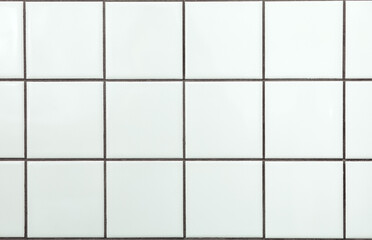 White ceramic bathroom wall tile pattern for background