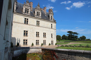 Fototapeta na wymiar medieval and renaissance castle in amboise (france) 