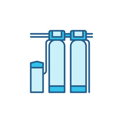 Station for Deferrization of Water vector concept icon