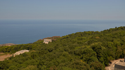 Fototapeta na wymiar View of the Ionian Sea from Mount Erice 