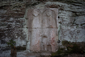 Römische Grabplatte Heidelsburg (Forstbeamter und seine Frau) röm. Saltuariu