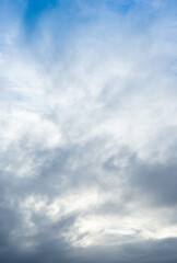 clouds blowing in the sky