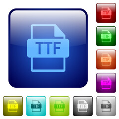 TTF file format color square buttons