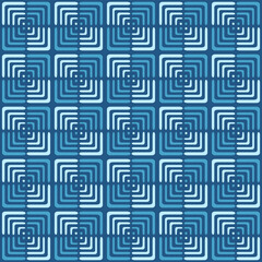 Japanese Square Art Maze Vector Seamless Pattern