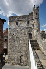 Ancient City Gate or bars of the Medieval city of York in Yorkshire