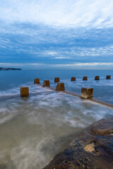 Dawn view of Coogee Beach, Sydney, Australia.