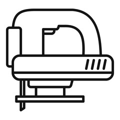 Electric saw icon, outline style