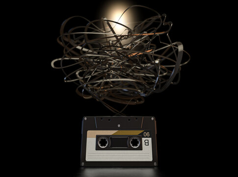 Cassette Tape Unwinding