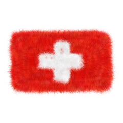 Bandiera svizzera pelliccia