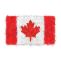 Bandiera canadese pelliccia