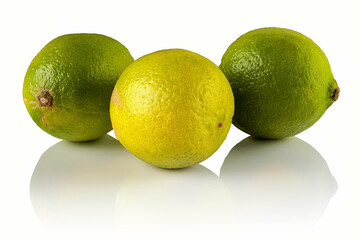 Three ripe juicy limes