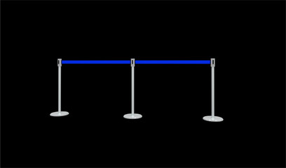 ベルトパーテーションの3dレンダリング