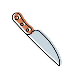 Kitchenware sketch. Doodle line vector kitchen utensil and tool. Cutlery illustration