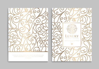 Abstract greeting card design. Luxury vector ornament template. Great for invitation, flyer, menu, brochure, postcard, background, wallpaper, decoration, packaging or any desired idea.