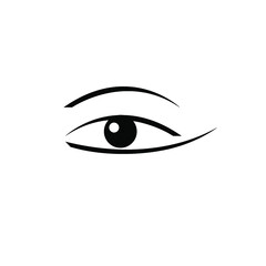 Eye logo design isolated on a white background