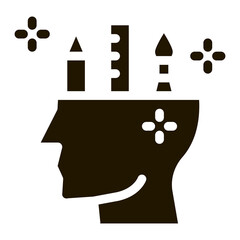 creative designer glyph icon vector. creative designer sign. isolated symbol illustration