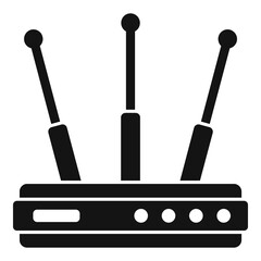 Wifi router icon, simple style