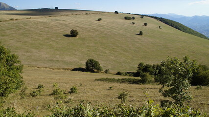 Vista dal sentiero a Poggio San Romualdo nelle Marche